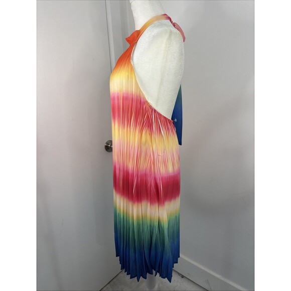 Jealous Tomatoes Halter Dress Ombré Colors New Size Small - Picture 3 of 5